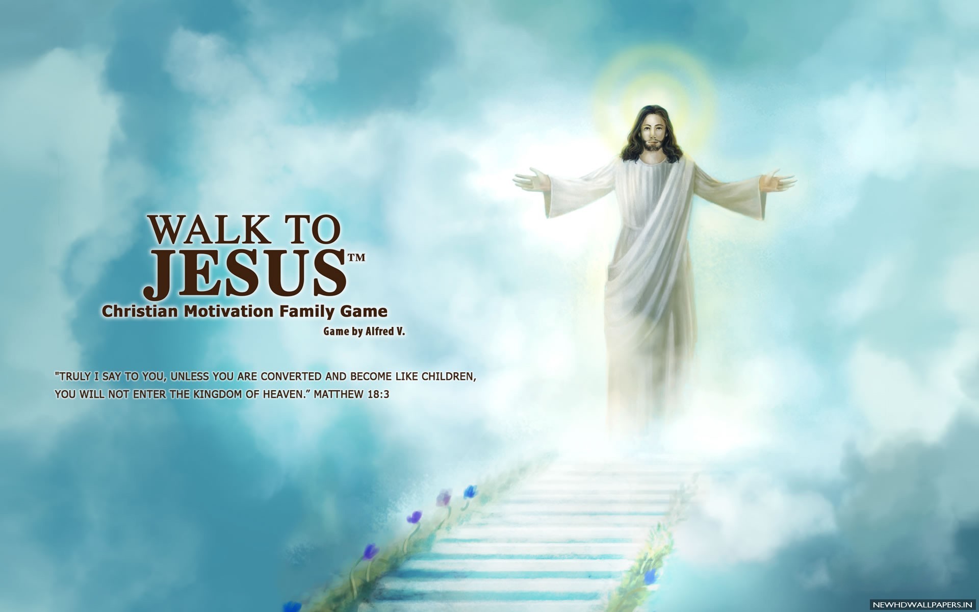 Home Jesus Christ Walk To Quote HD Wallpaper