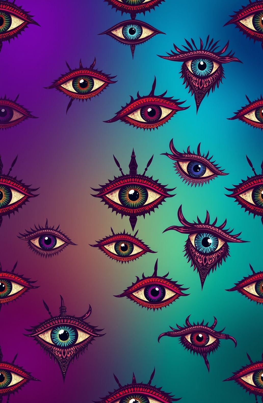 Evil Eyes Wallpaper