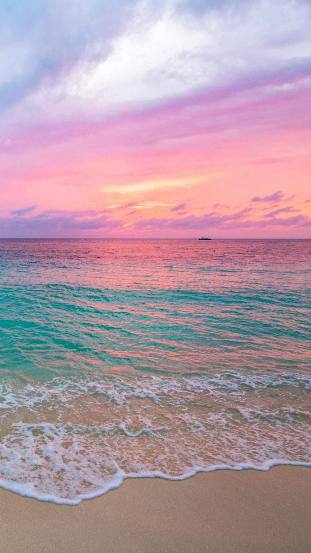 Beach Sunset Wallpaper Aesthetic