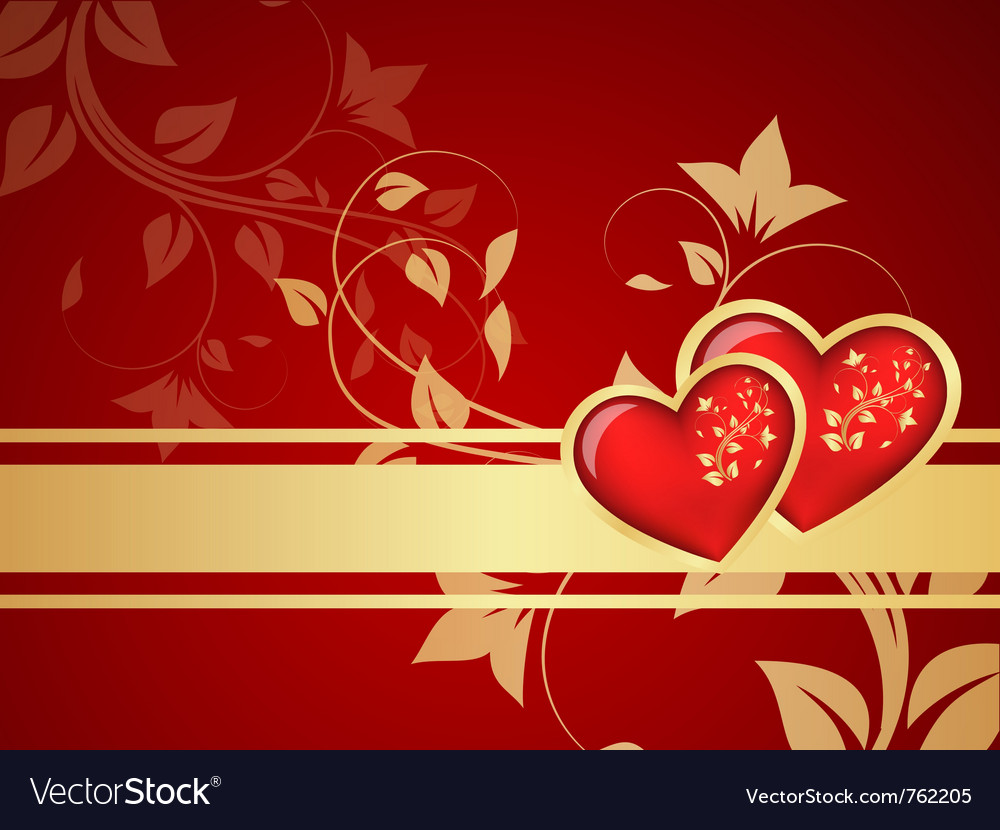 Red valentine background Royalty Free Vector Image