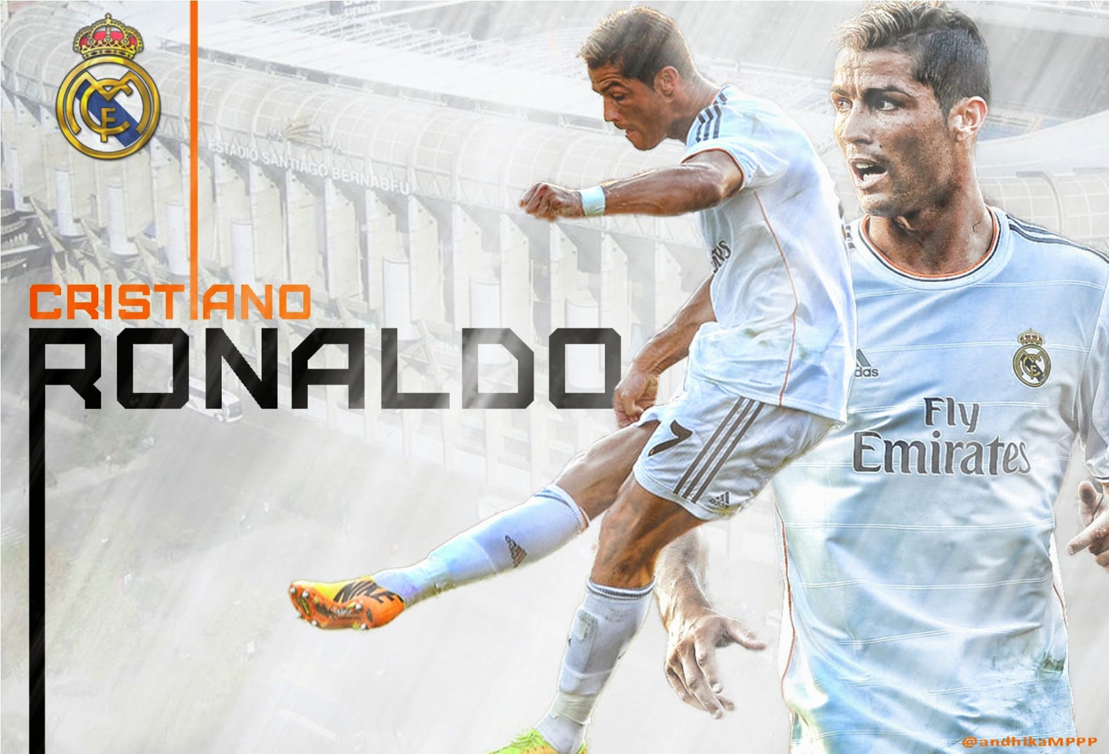 Real Madrid Cr7 HD Image Powerful Ronaldo Wallpaper