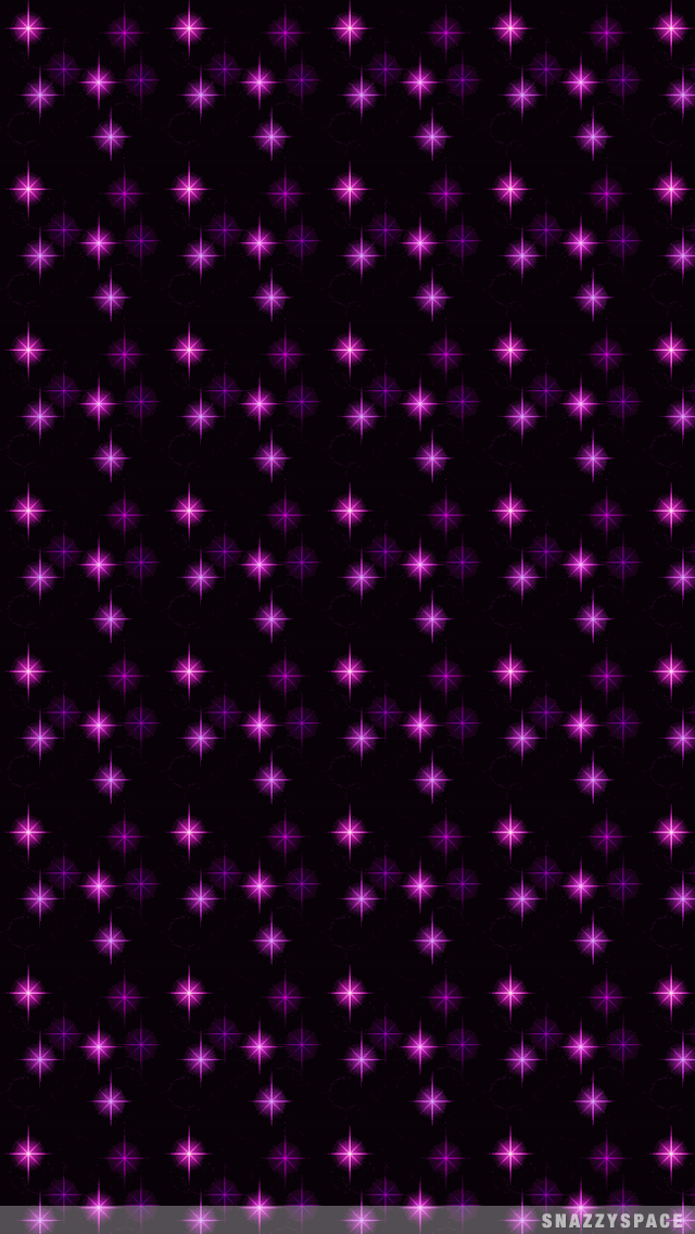 Purple Glitter Stars