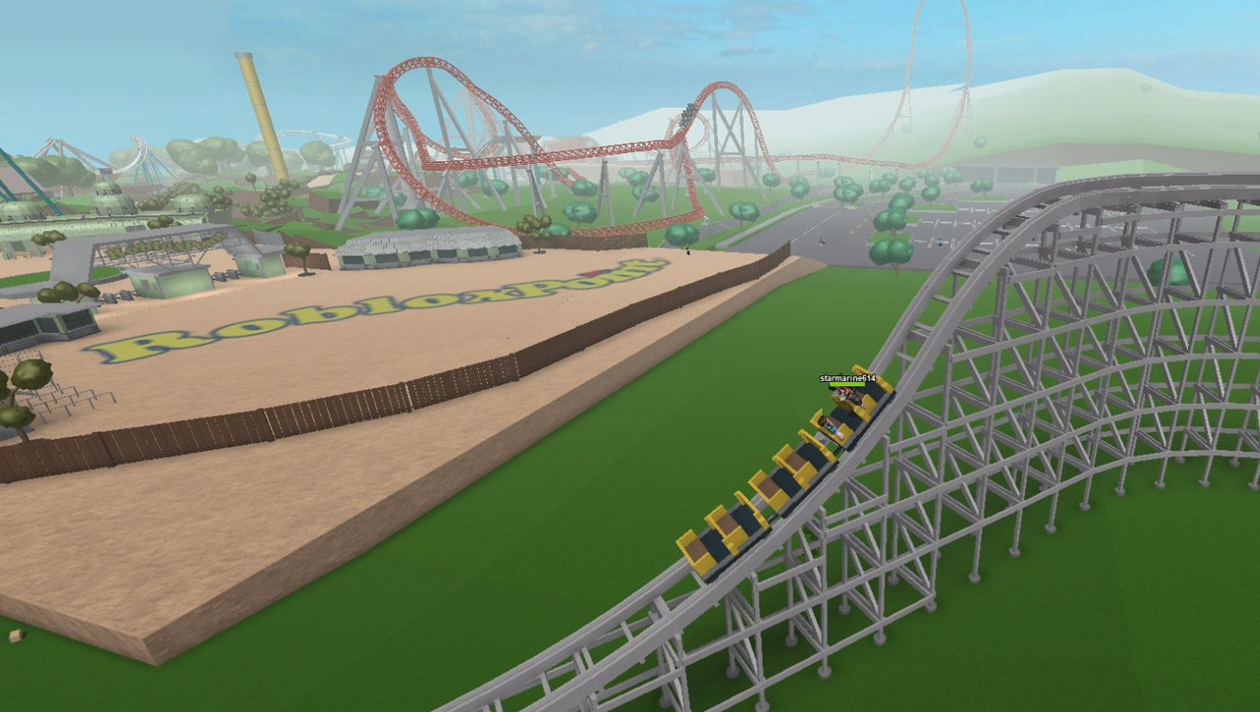 roblox roller coaster background