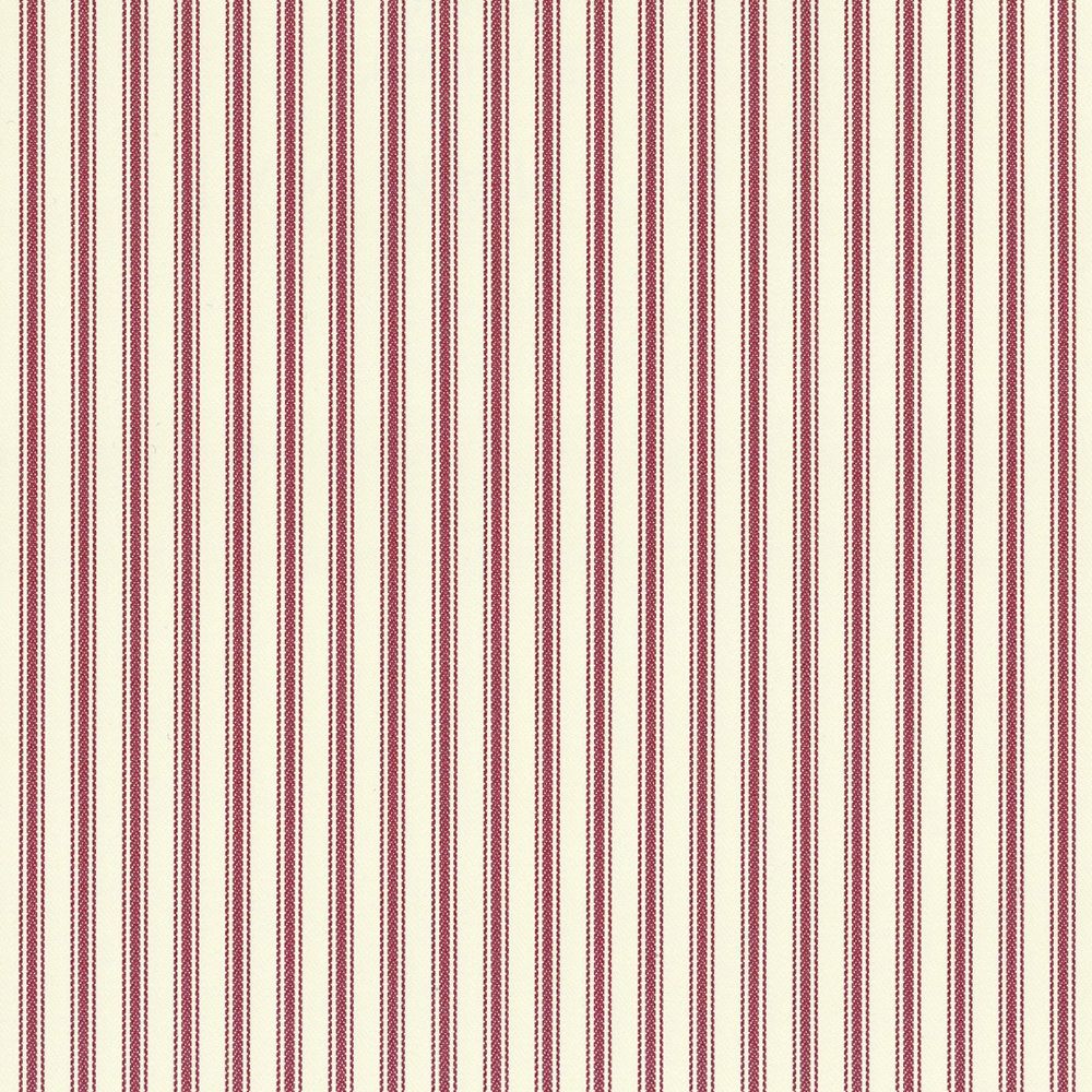 Ticking Stripe Wallpaper Peony Ian Mankin