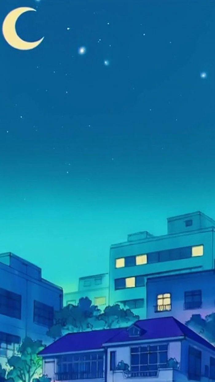 Anime Blue Aesthetic Wallpaper
