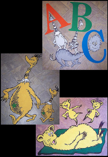 Dr Seuss Dr Suess Theme Wallpaper Wall paper Art Sticker Mural Decal 345x500