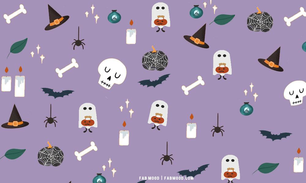 Cute Halloween Wallpaper Ideas Purple Background For Laptop