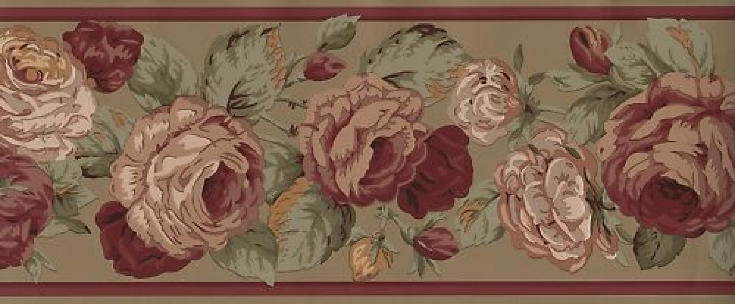 Ralph Lauren Victorian Rose Wallpaper Border