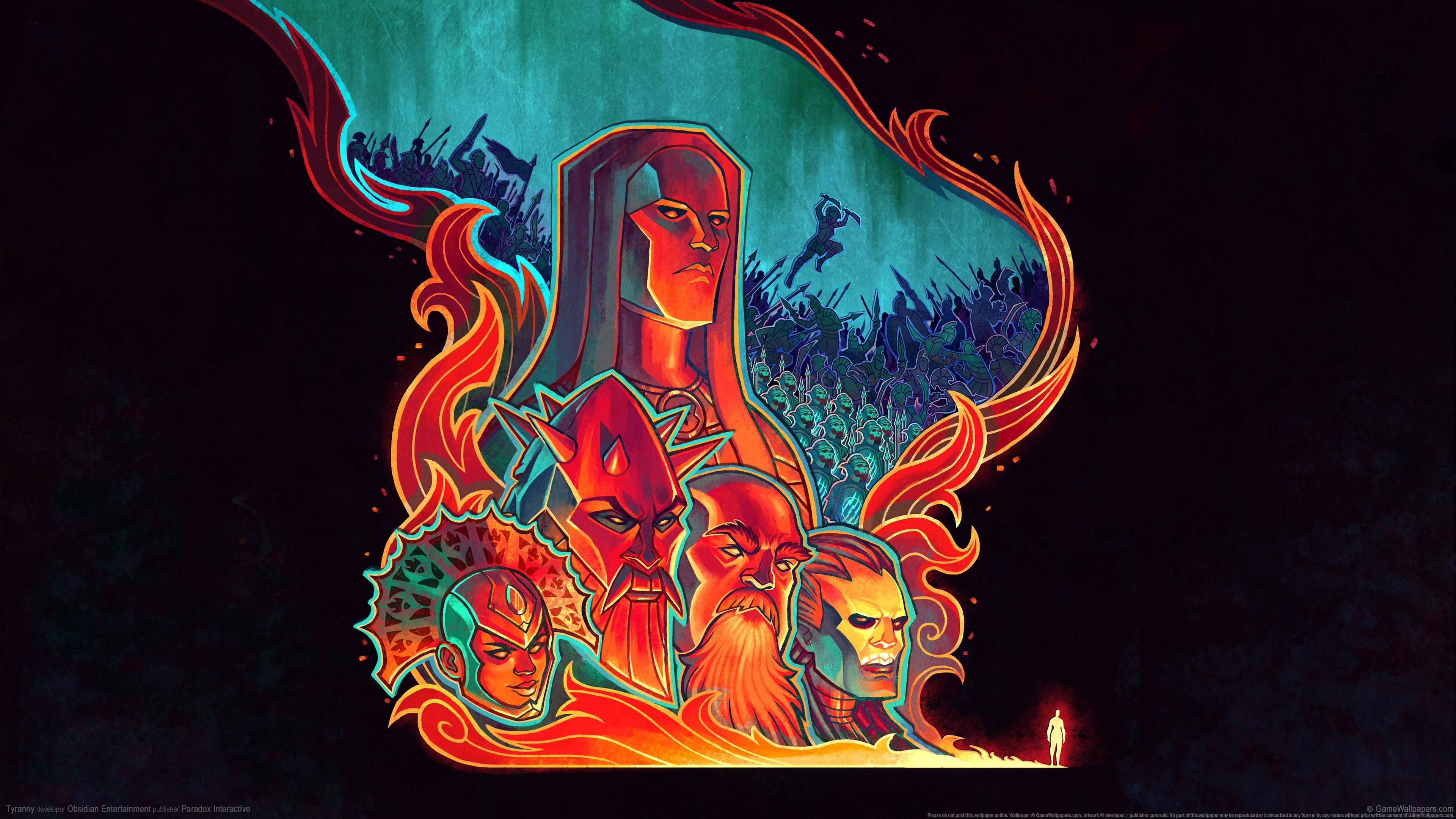 Tyranny X Face Illustration HD Wallpaper Digital