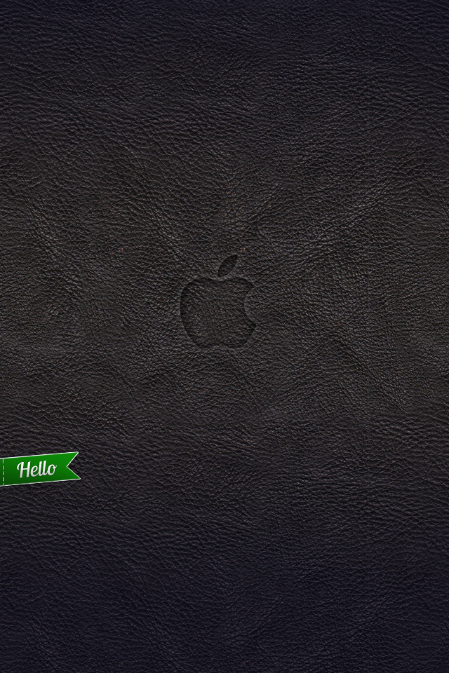 For Leather Lovers A Great Imprint Of Apple On The Surface