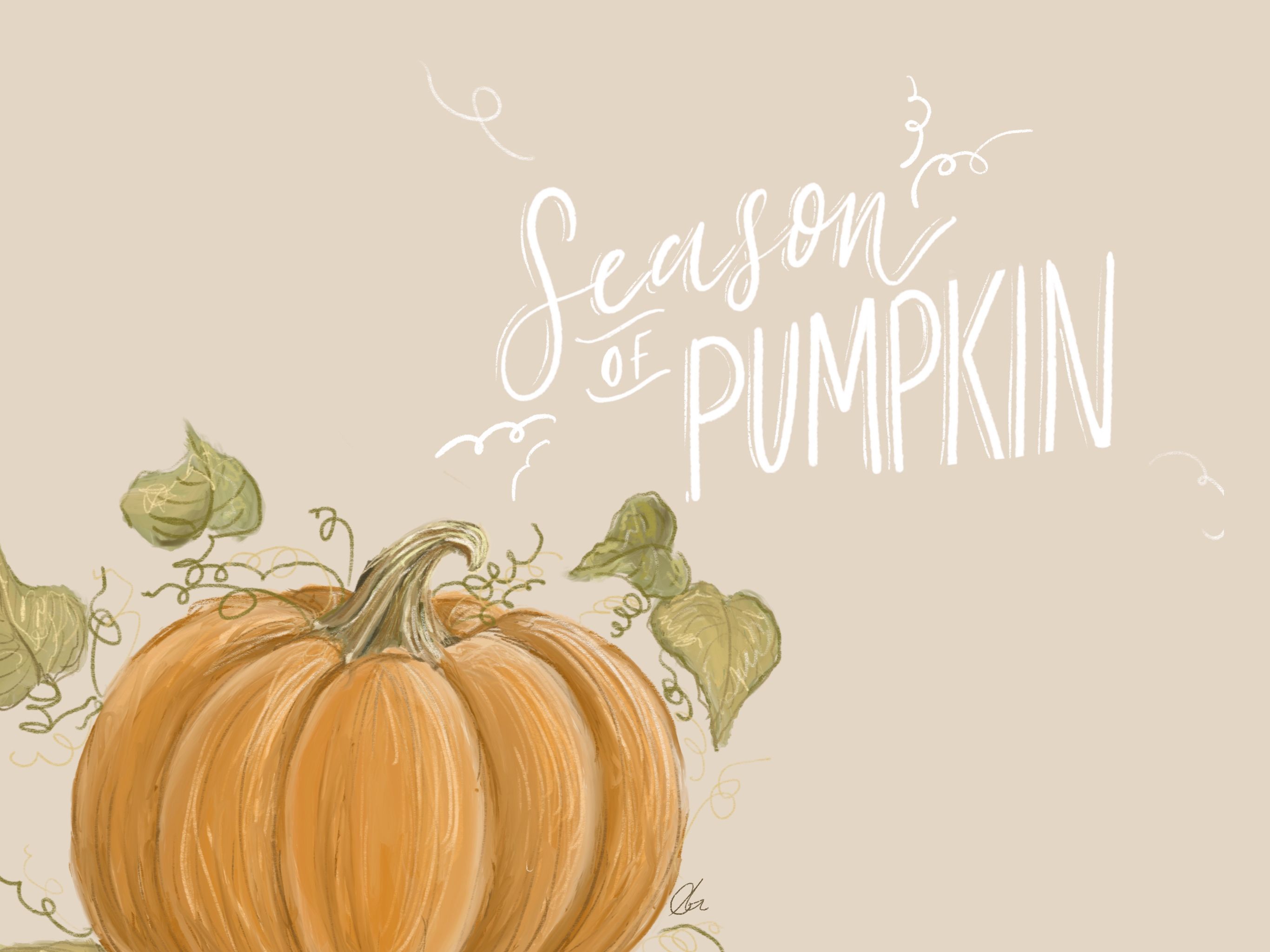 Season Of Pumpkin Desktop Wallpaper Copyright Amber S Artistry