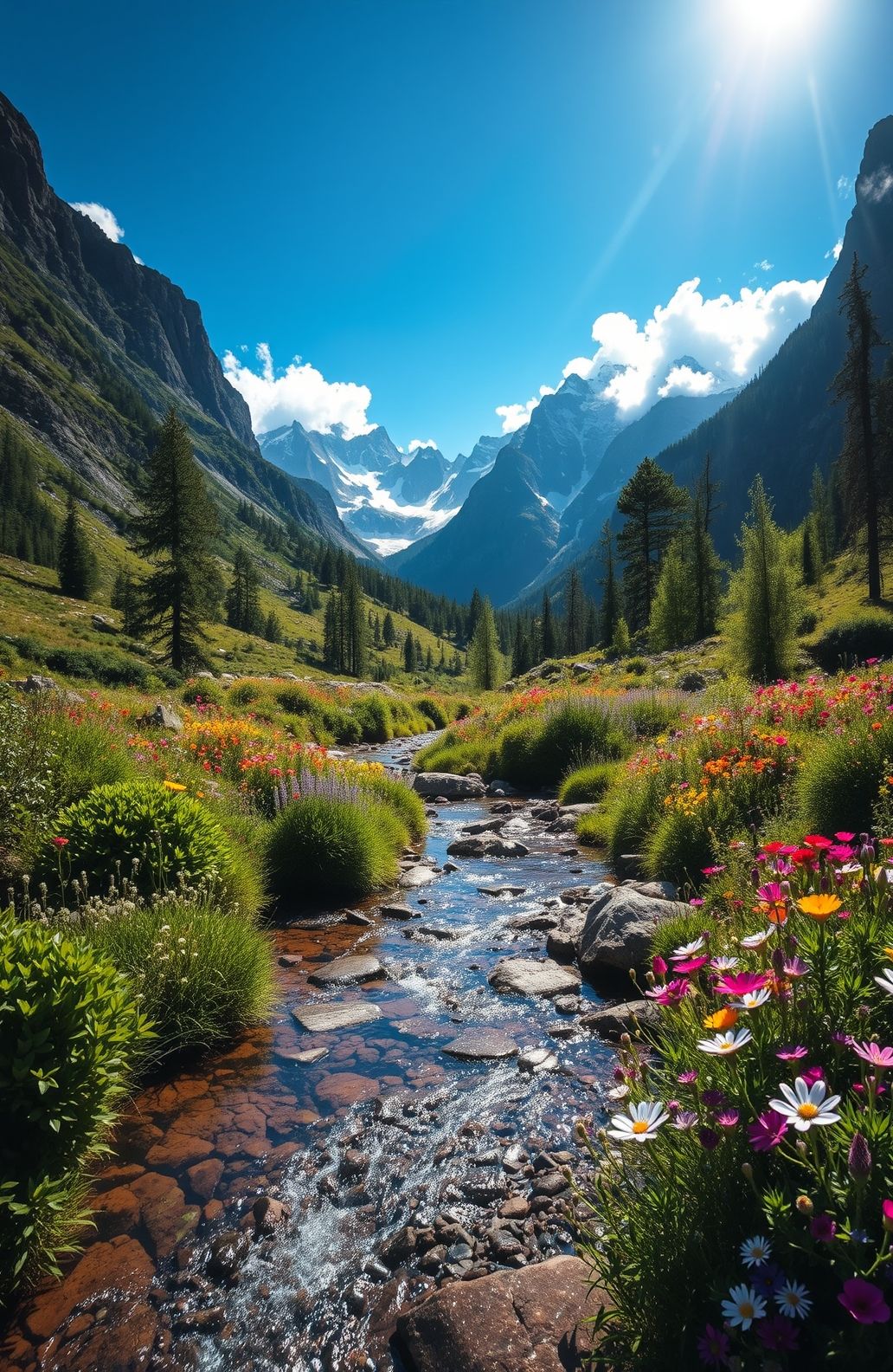 Mountain Spring Wallpaper