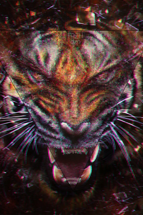 Illuminati Tiger iPhone S Wallpaper HD