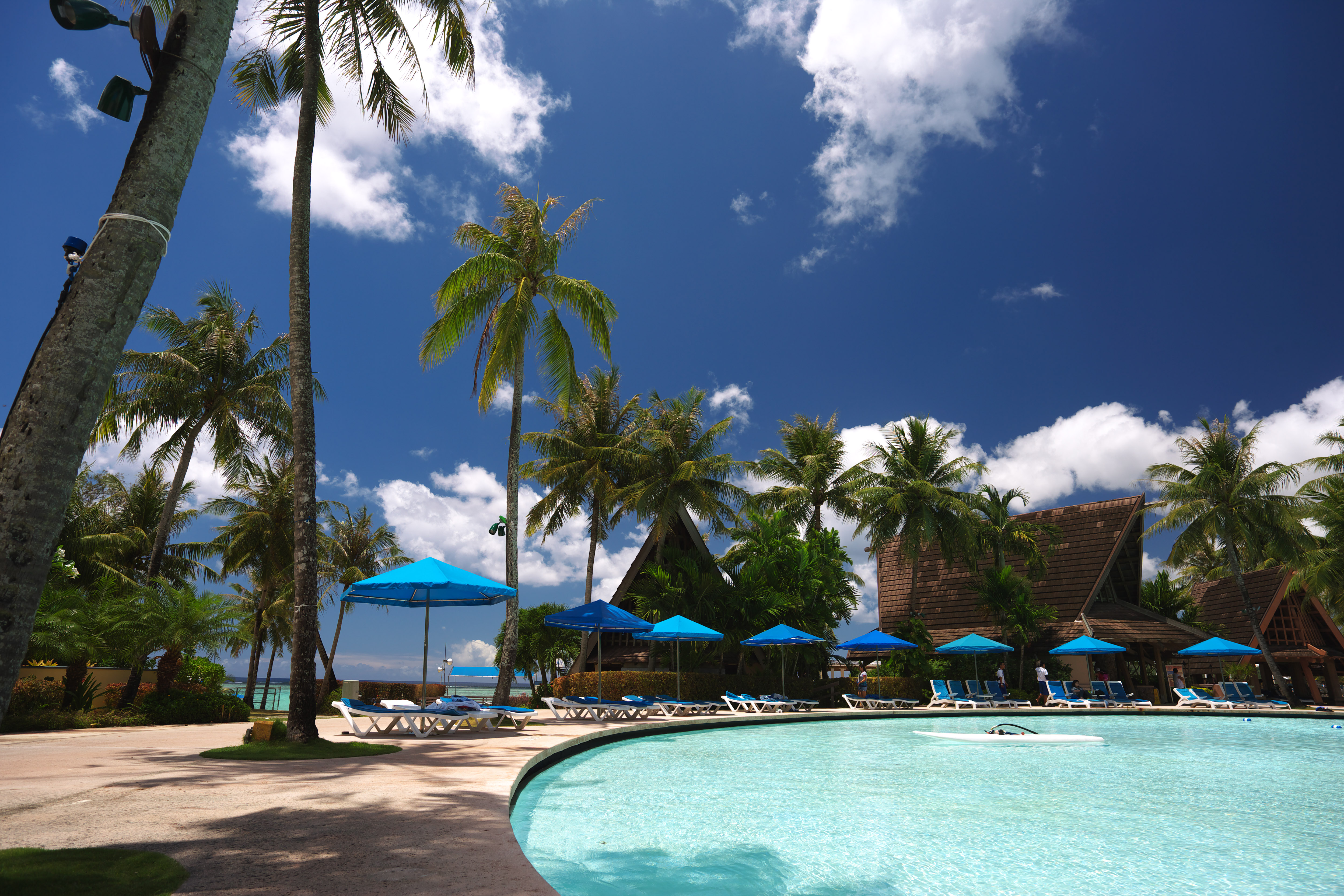 Resort Beach Side South Island Swimming Pool Parasol