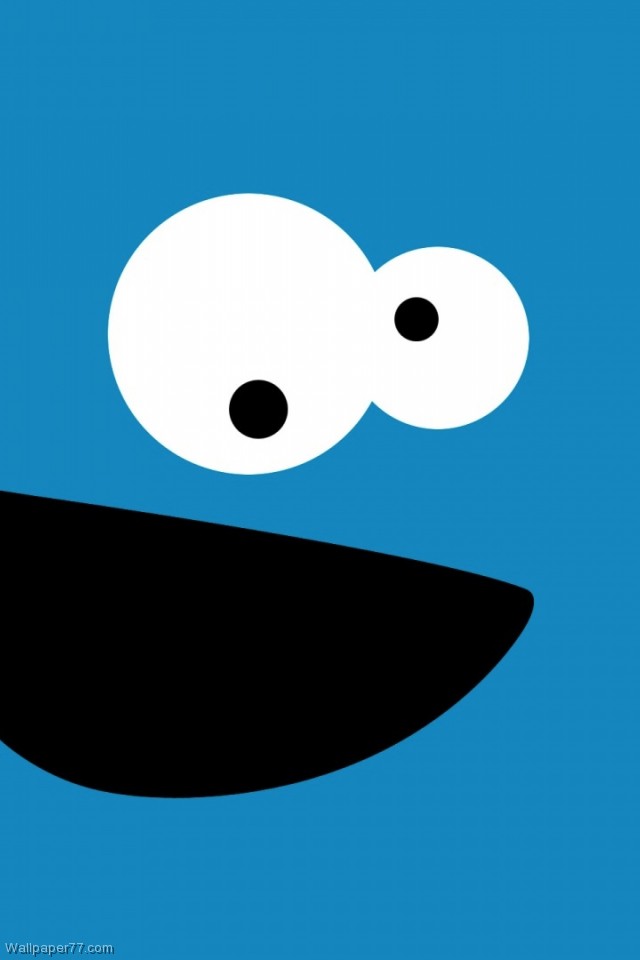 Cookie Monster Pixels Wallpaper Tagged Cute Fun Black
