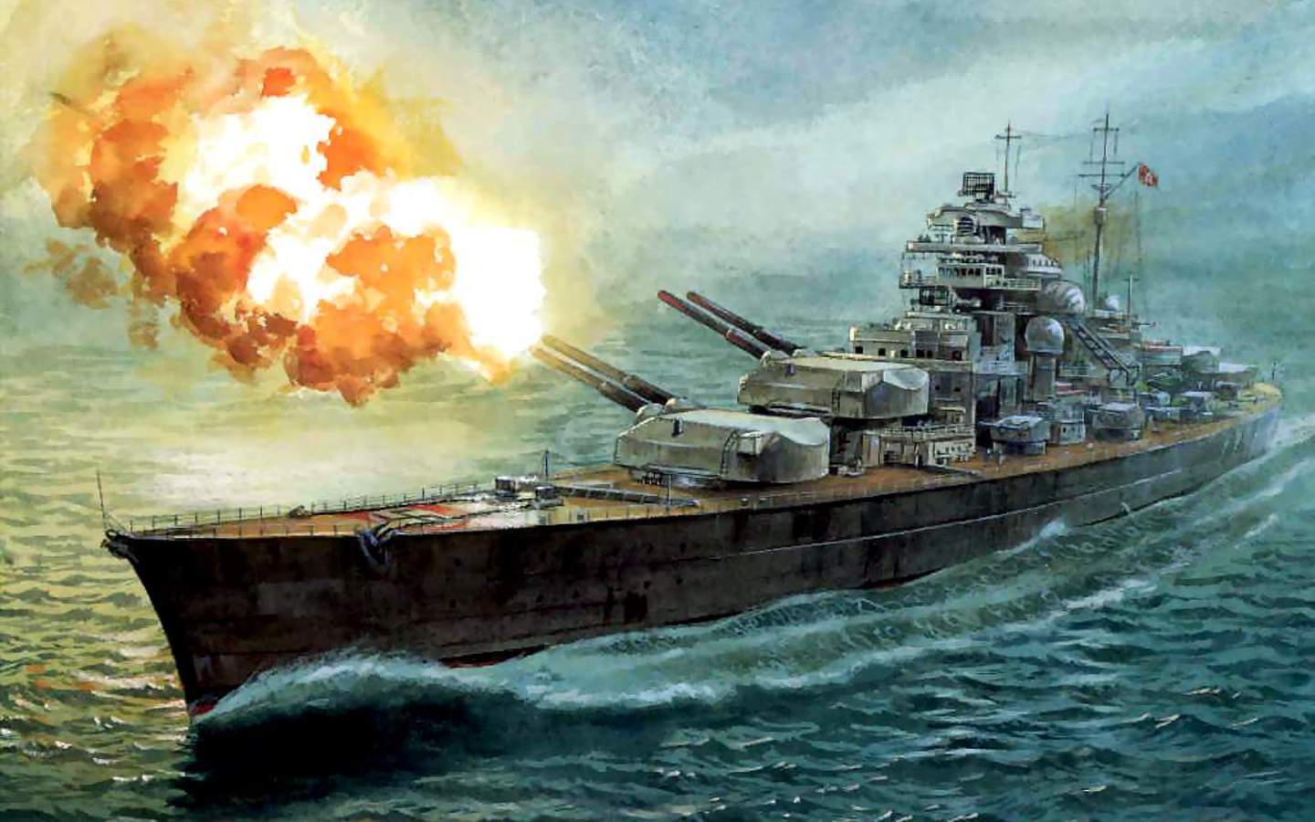 German Battleship Bismarck Computer Wallpapers Desktop Backgrounds
