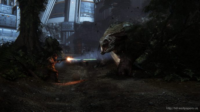 Evolve New Hunters Game Wallpaper HD Widescreen 1080p Background