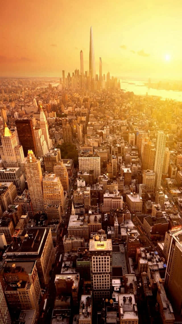 City Sunset iPhone 7dhinl8uig3wfcoh Wallpaper