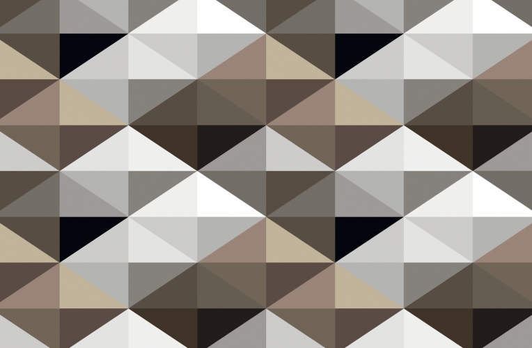 Cool Brown Geometric Pattern Wall Mural MuralsWallpapercouk
