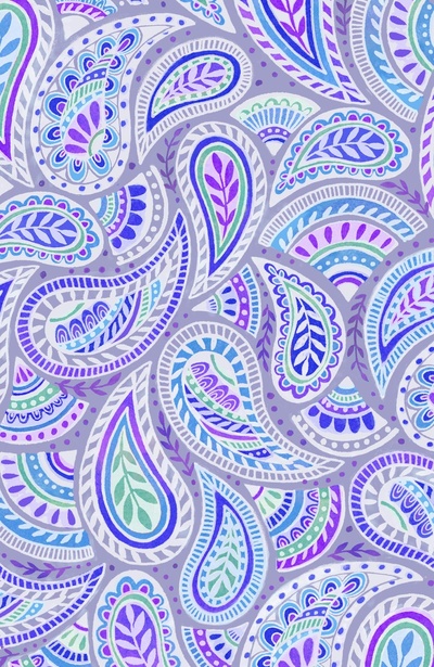 Purple Paisley Art Print By Ja Broxon Society6