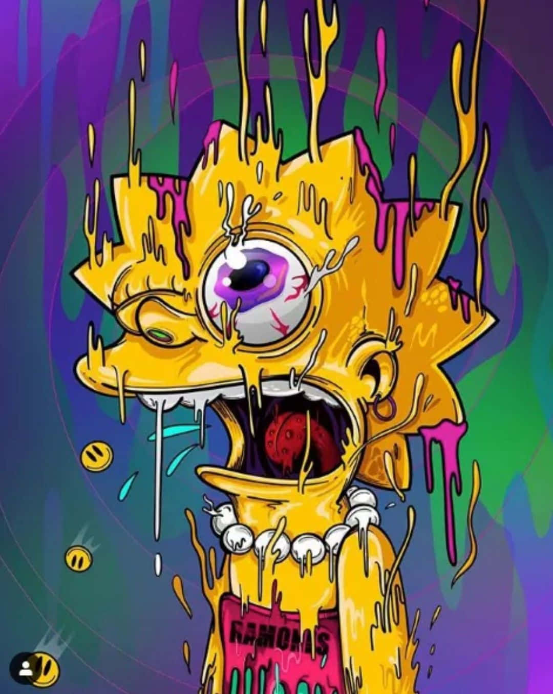 Bart Simpson Weed Wallpaper