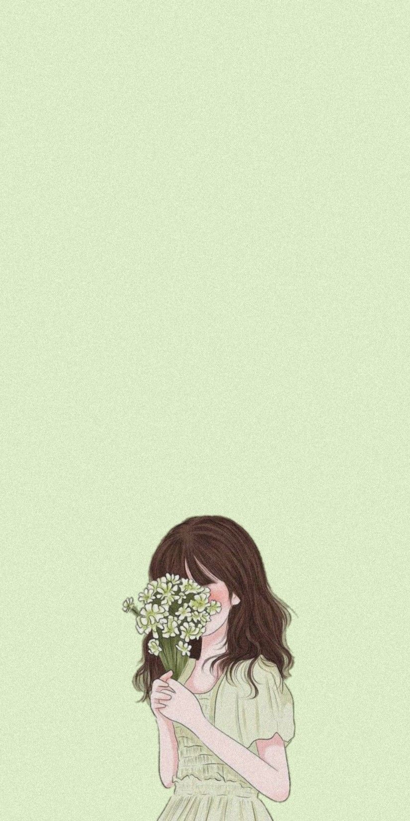 Pastel Green Light Aesthetic Wallpaper