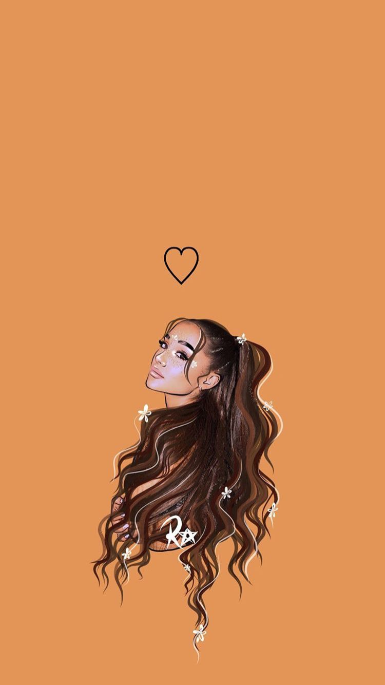 Ariana Grande Wallpaper Drawing Teahub Io