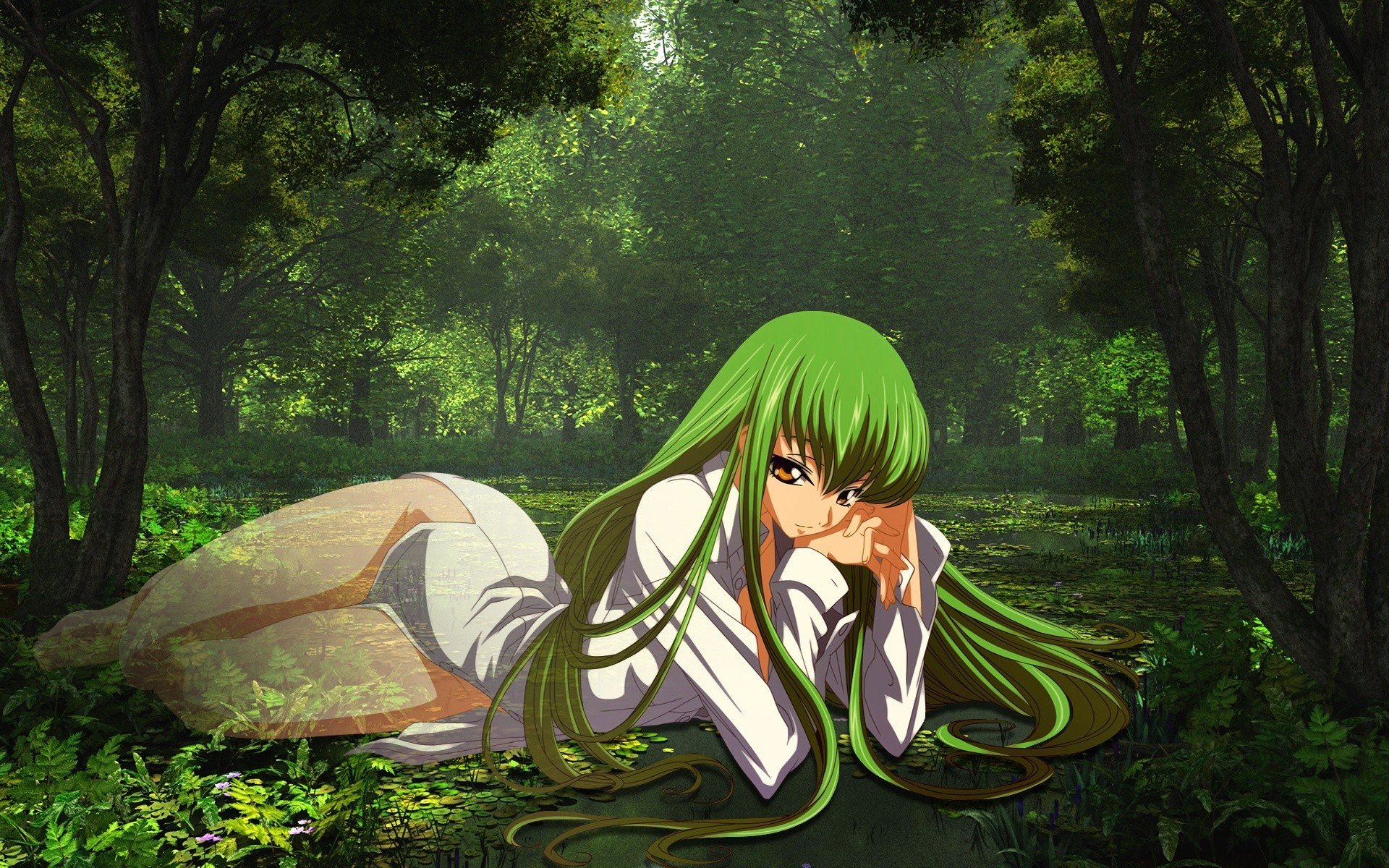 anime Anime girls CC Green hair Code Geass HD Wallpapers