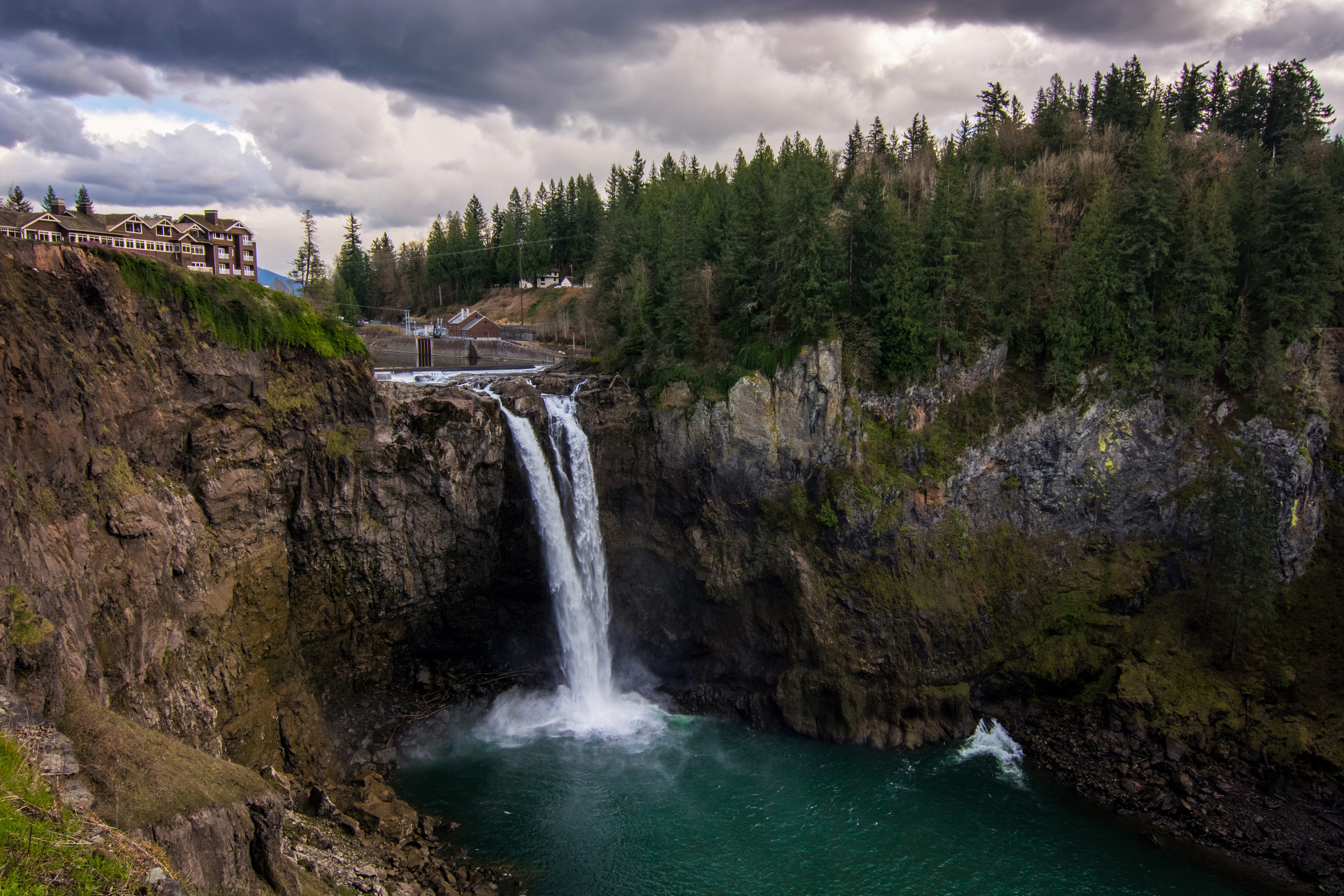 Snoqualmie Falls 4k Ultra HD Wallpaper Background Image