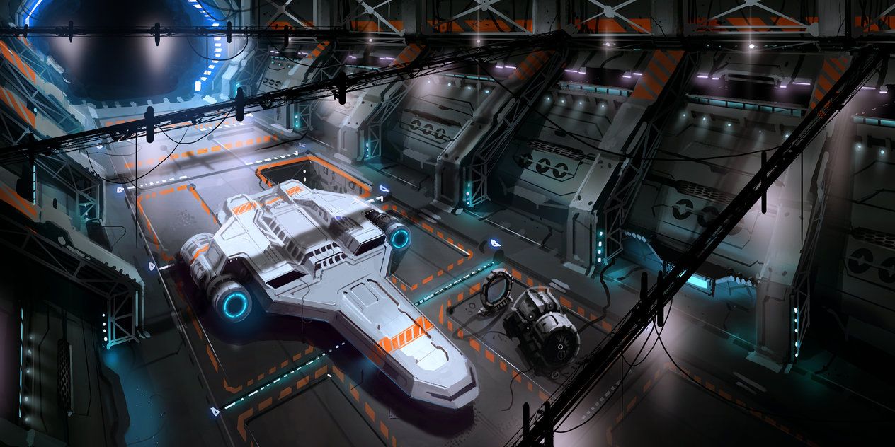 F T L Fan Art The Hanger By Thatnickid Space Ship And Vehicle