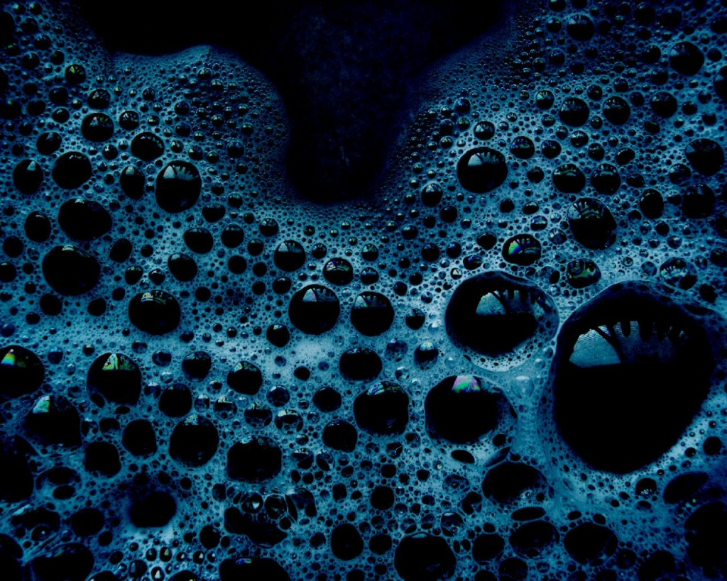 Blue Bubble Waves Background Full HD Wallpaper Desktop Wallpaper Blue