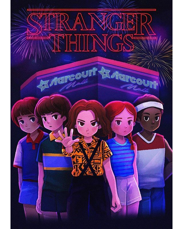 Stranger Things Poster By Mintee Eleven Mike Will Max