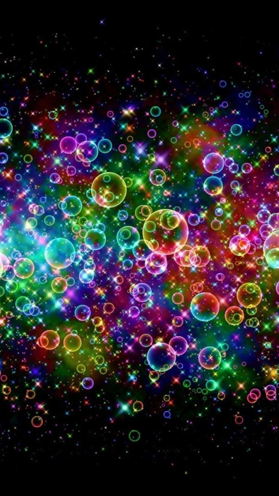 Galaxy Rainbow Ombre Background