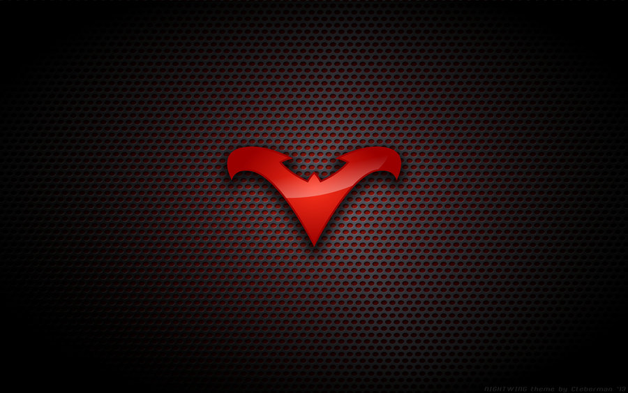 Wallpaper   Nightwing Red Logo by Kalangozilla on