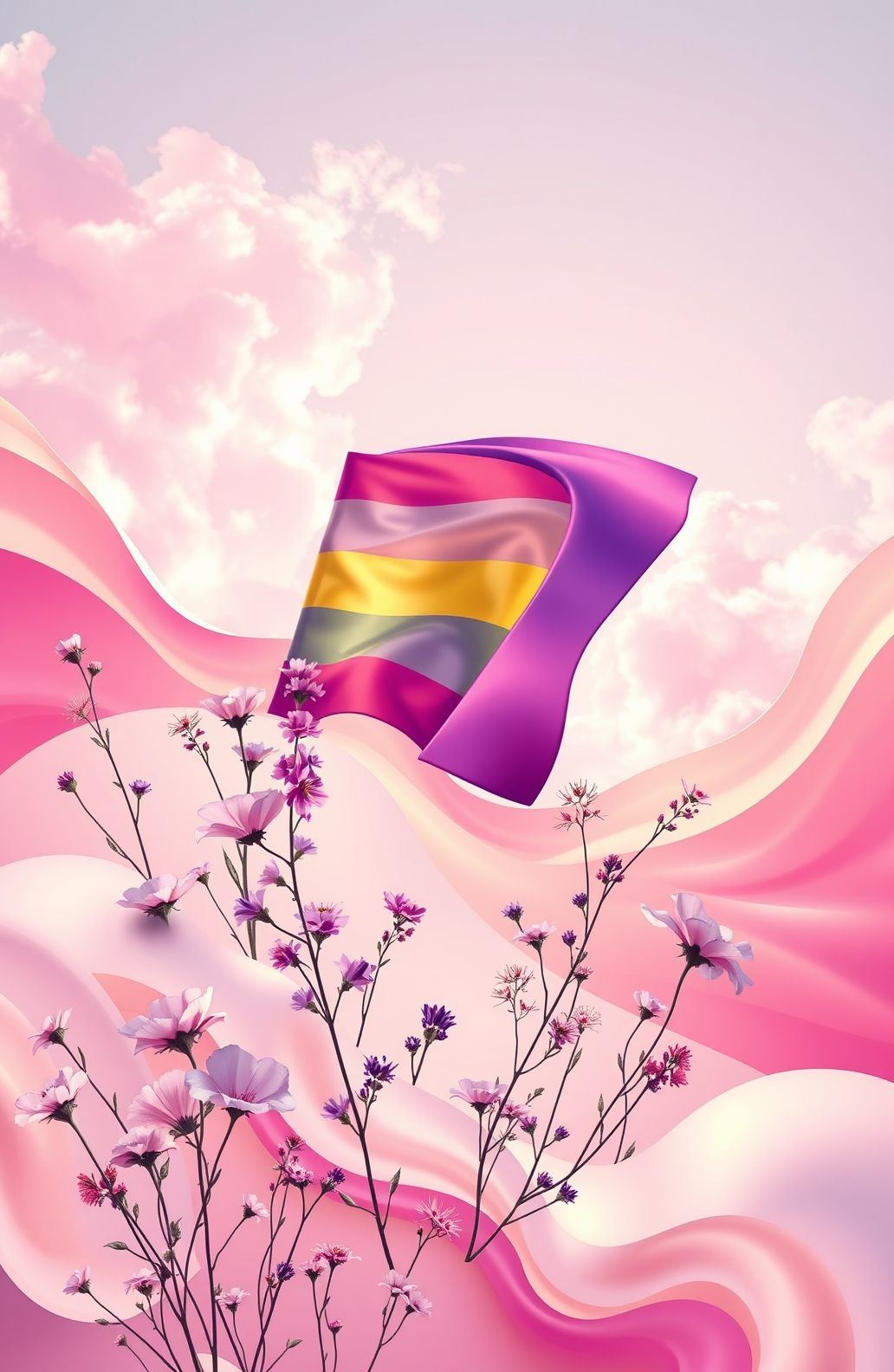 Lesbian Aesthetic Pride Wallpaper