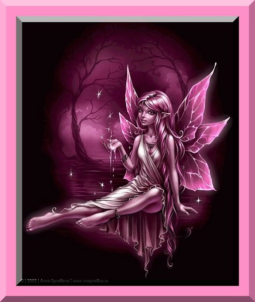 Free pink fairy border phone wallpaper by goddess72