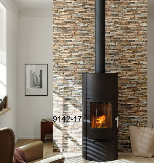 Stone Wall Look Wallpaper Traditional For Sale In Mitcham