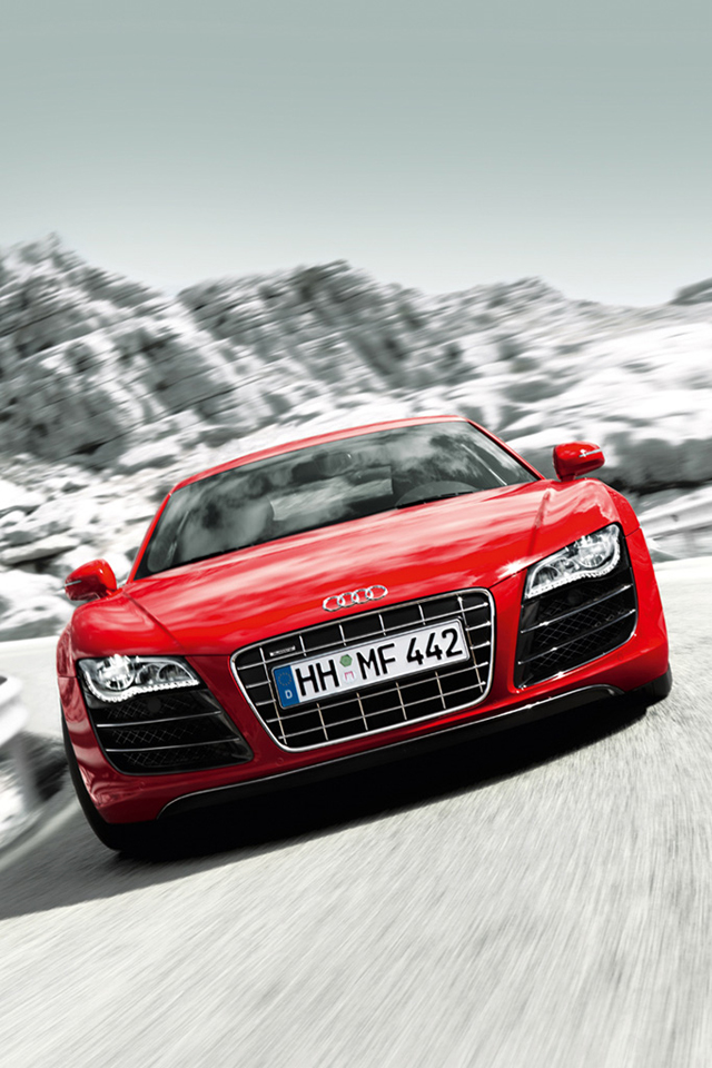 Red Audi R8 iPhone 4s Wallpaper Download iPhone Wallpapers iPad