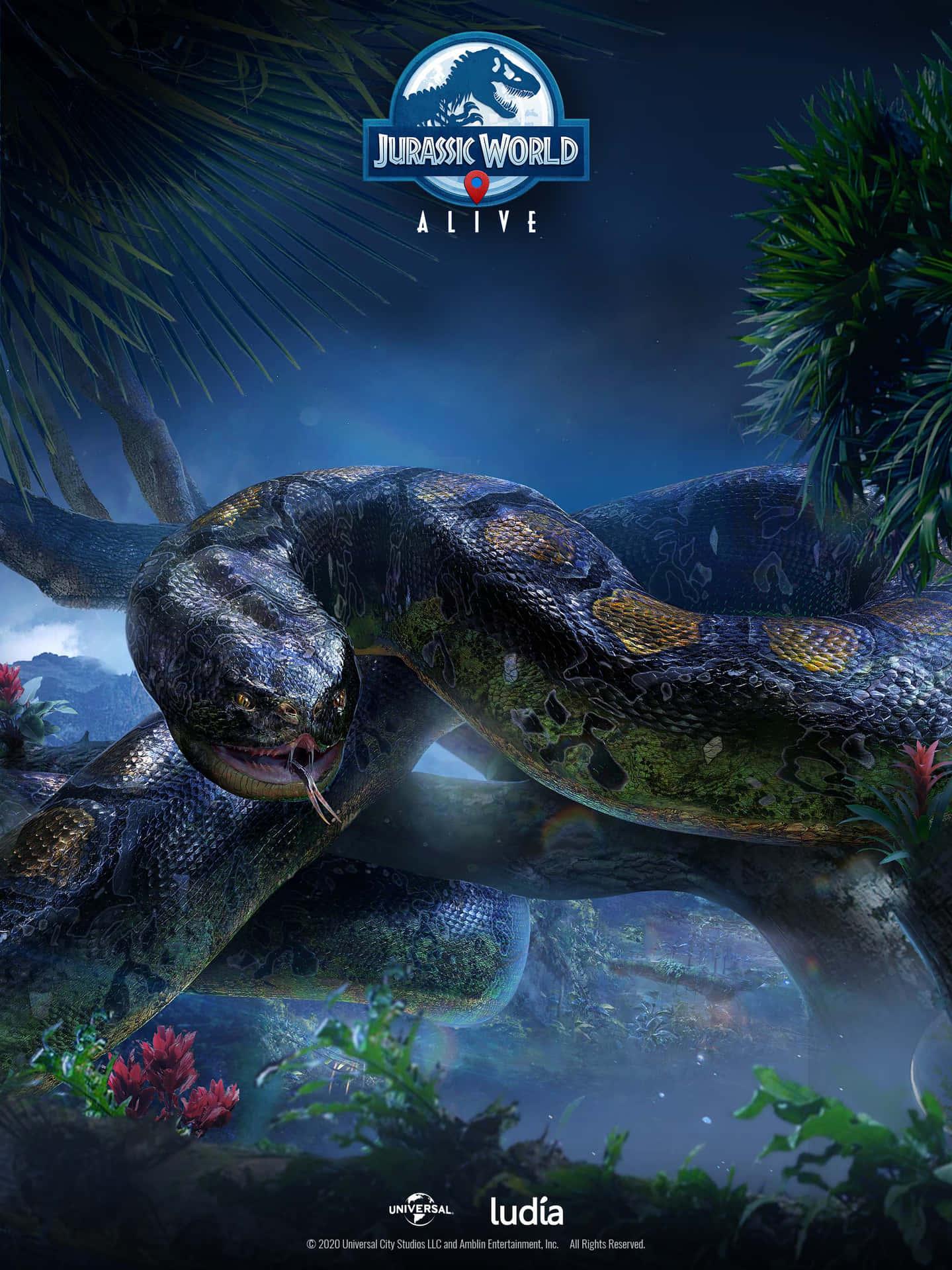Jurassic World Live A Snake In The Jungle Wallpaper