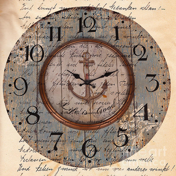 Antique Clock Anchor Vintage Wallpaper iPhone 5s Case For Sale By
