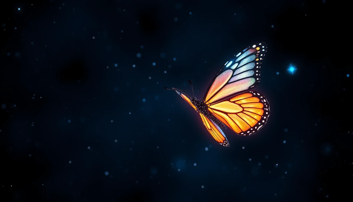 Night Butterfly Wallpaper