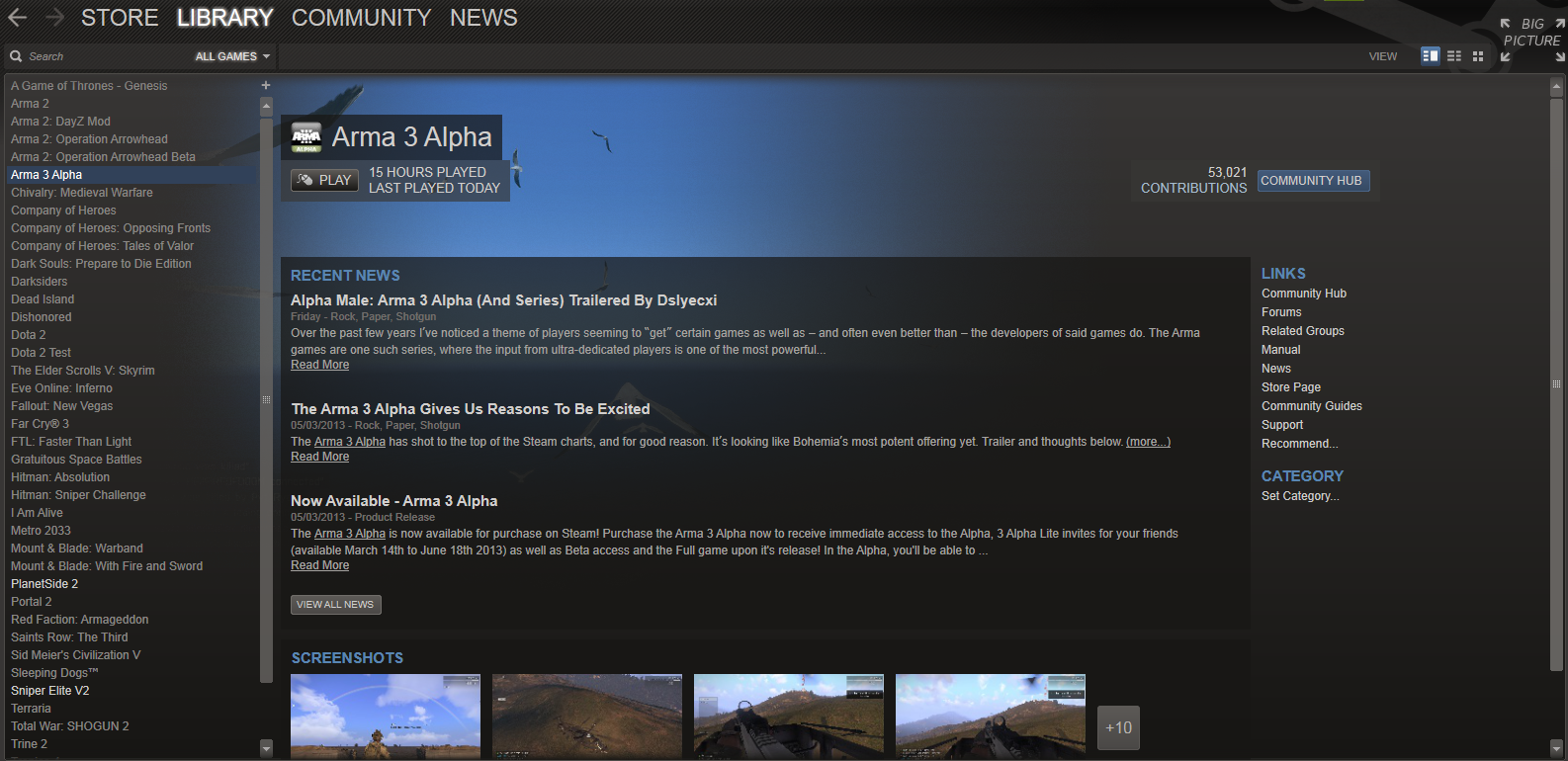 Steam Decided On A Fitting Background For Arma