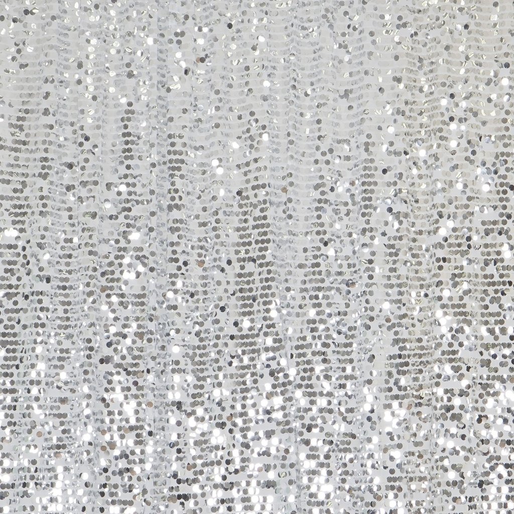 20ft Silver Big Payette Sequin Curtain Panel Backdrop Wedding