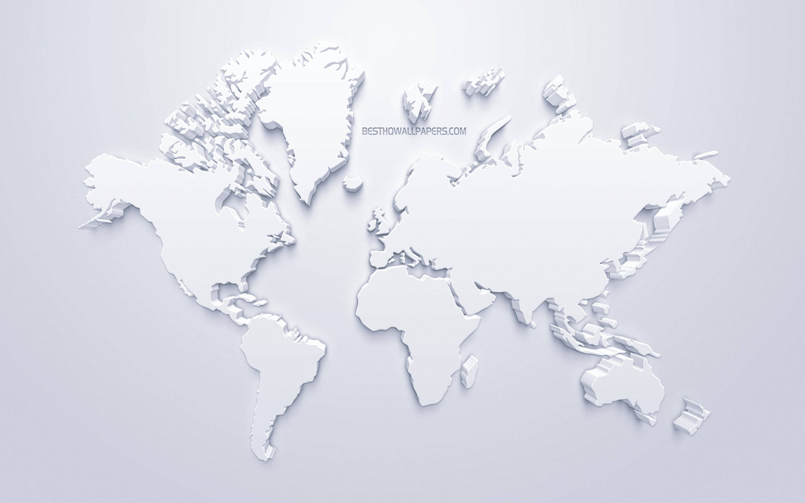 High Resolution World Map Wallpaper