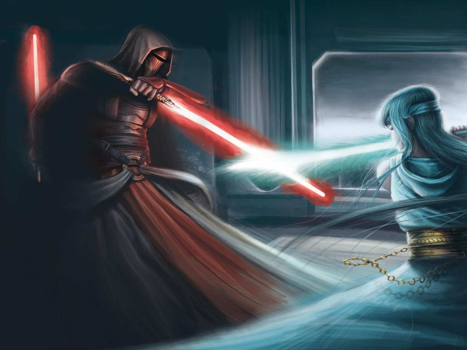 Star Wars Fight Sith Jedi Darth Revan Wallpaper