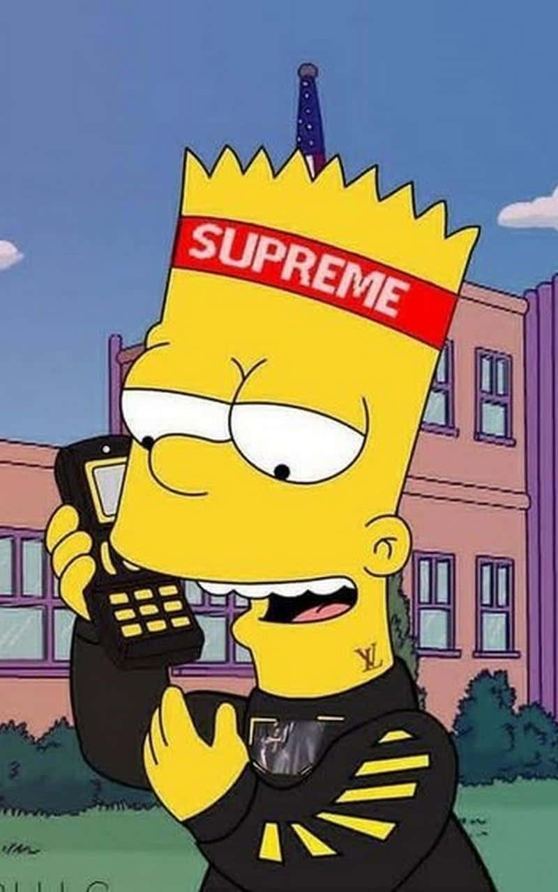 Bart Simpson Weed Wallpaper