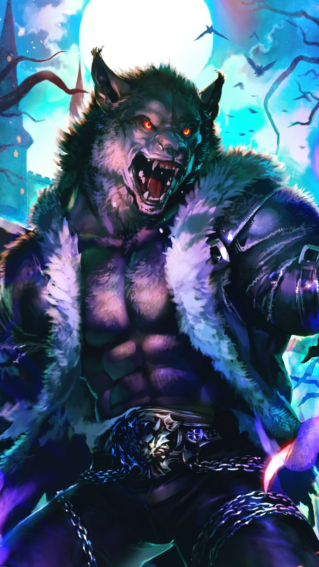 Wolf King Fantasy Monster Art Wallpaper Mythical Creatures