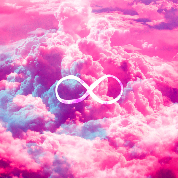 Galaxy With Infinity Sign Wallpaper Girly infinity symbol bright