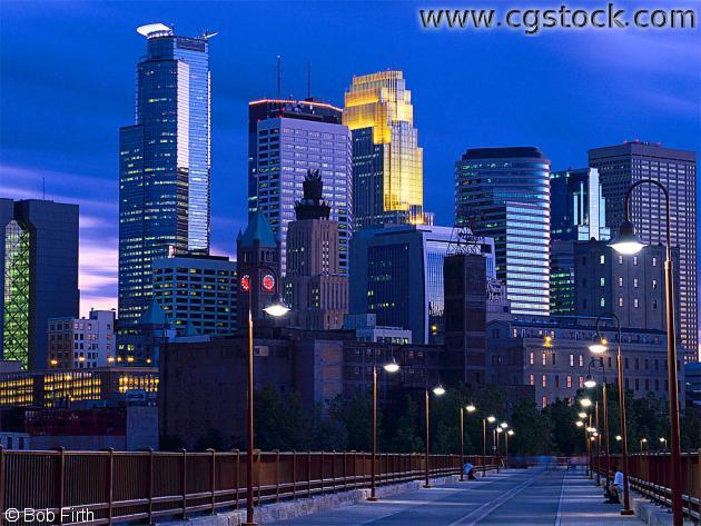 Home Image Minneapolis Skyline At Night