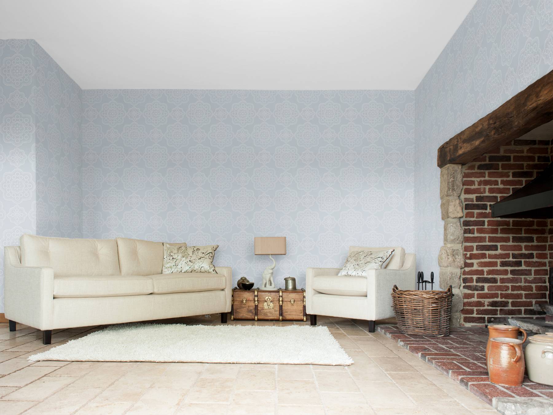 Odetta Powder Blue By Harlequin Wallpaper Brewers Home